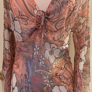 Hale bob Silk chiffon  blouse